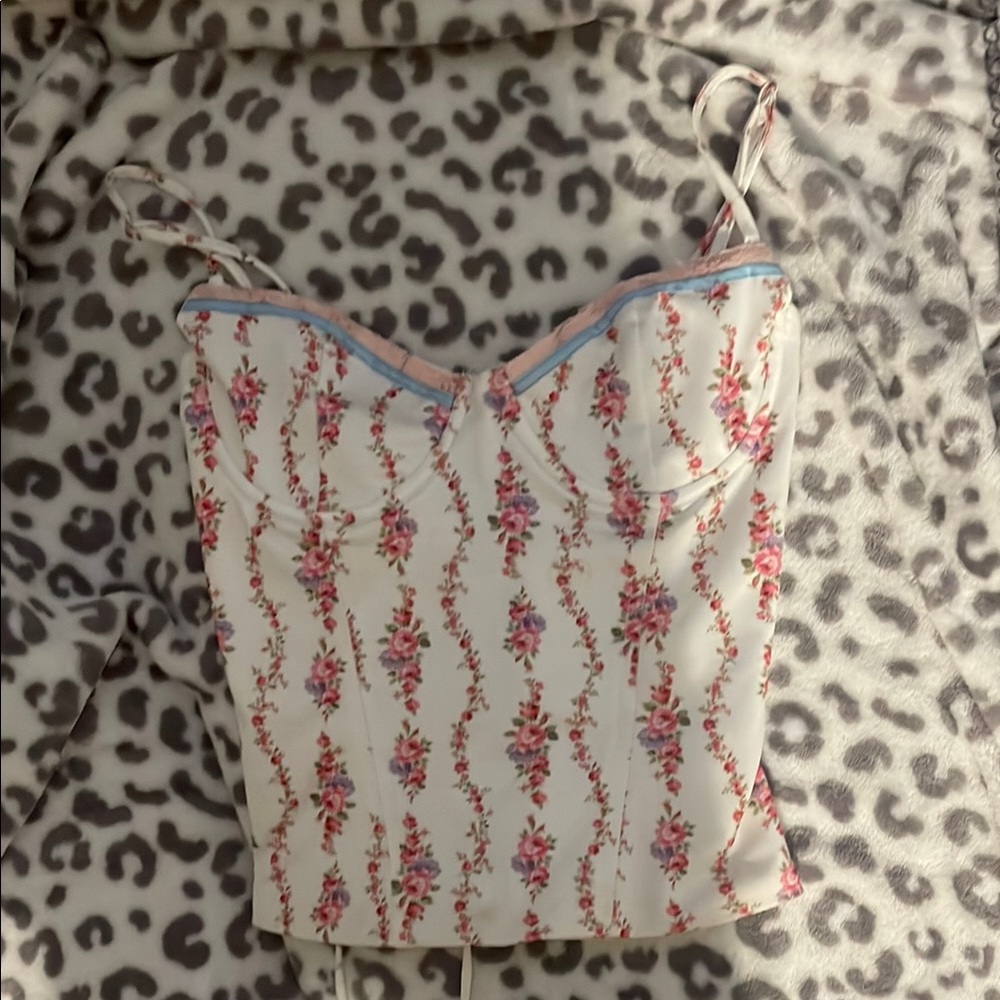 Floral Cream Women's Top